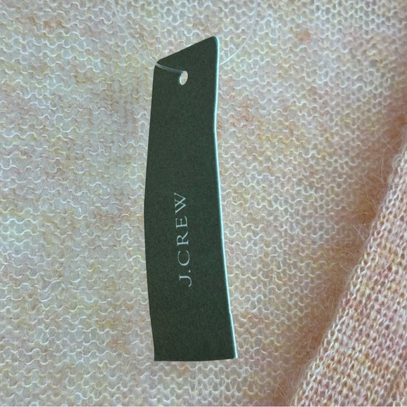 NWT J Crew Size Large Dusty Peach Kid Mohair/Polyamide V-Neck Boyfriend Cardigan - Picture 11 of 13